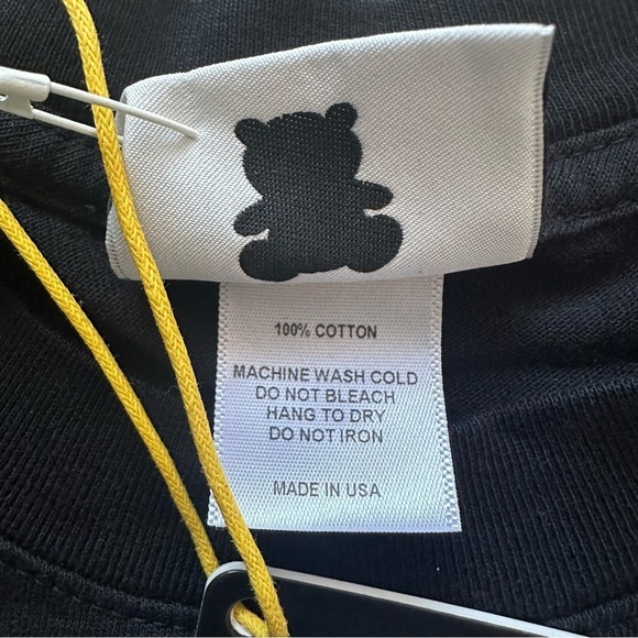 Teddy Fresh Long Sleeve Tee Giddy Up Cowboy Hat Flames Crewneck Black S NWT New - Picture 8 of 11